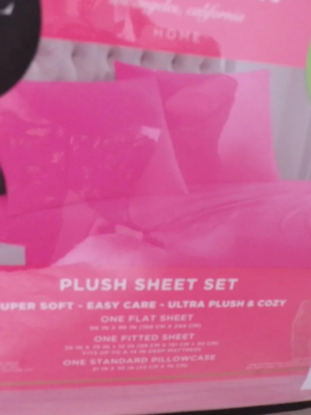 Juicy Couture Plush Sheet Set Pink Soft & Cozy Twin 3 Pieces NEW